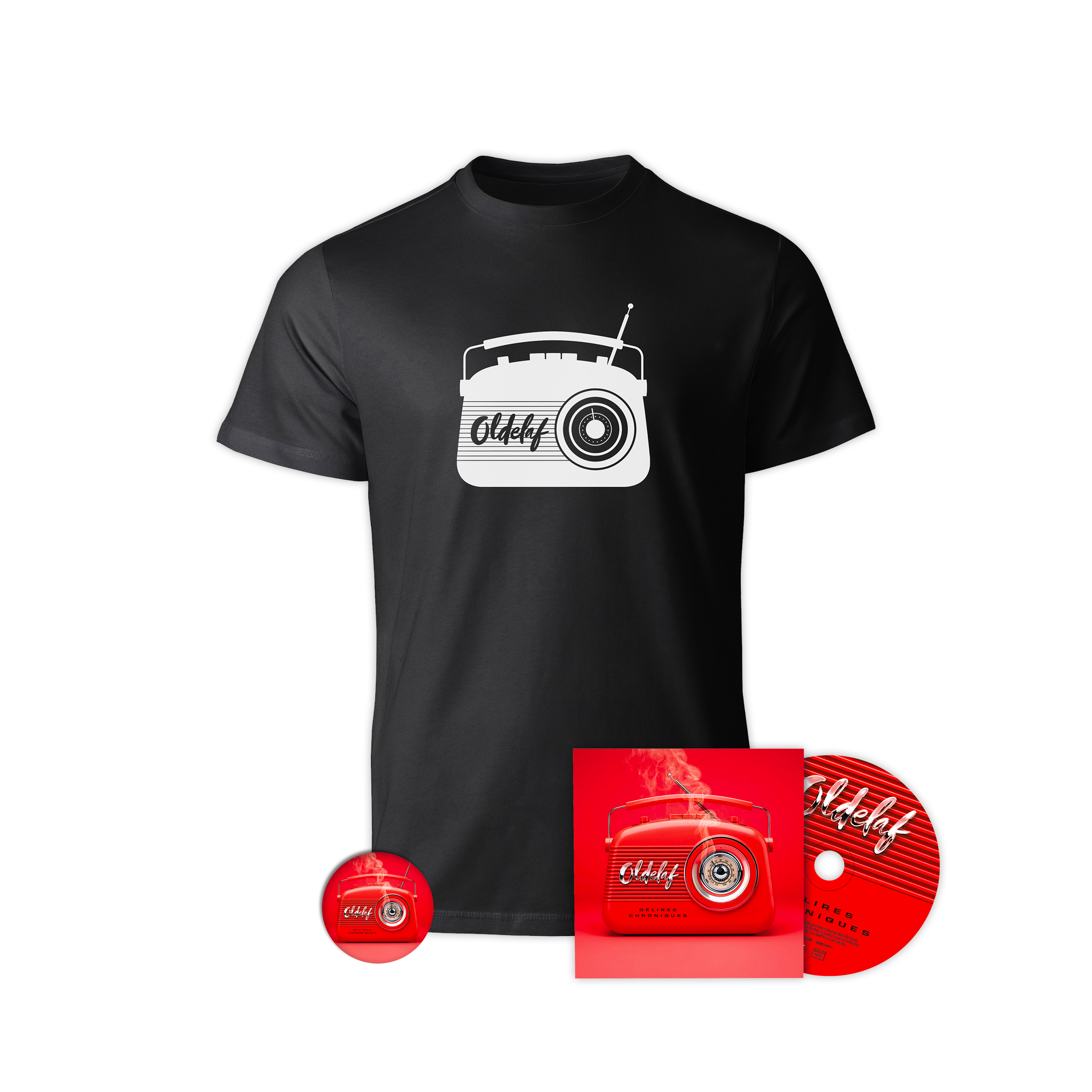 CD + T-shirt + Badge “Délires Chroniques“