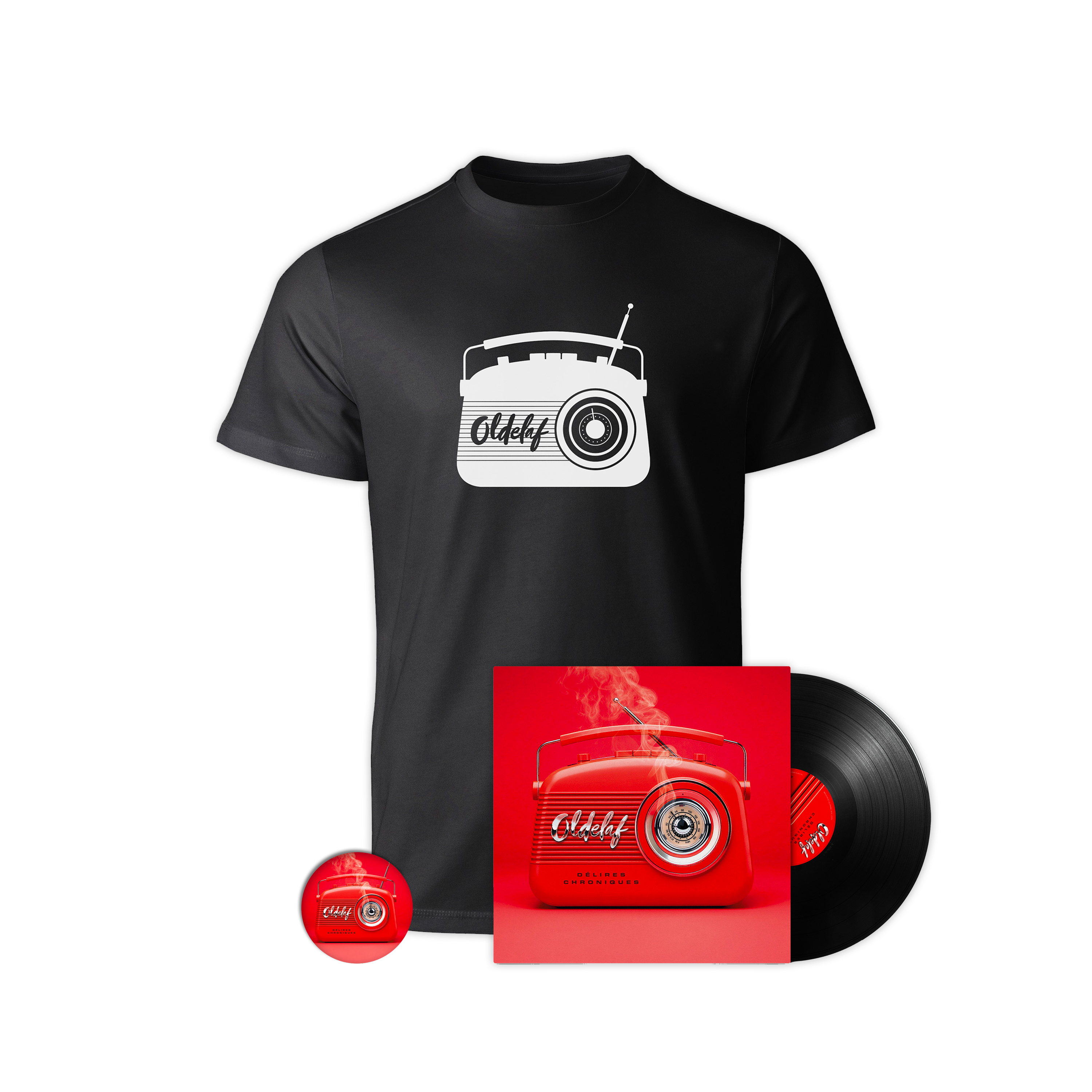 Vinyle + T-shirt + Badge “Délires Chroniques“