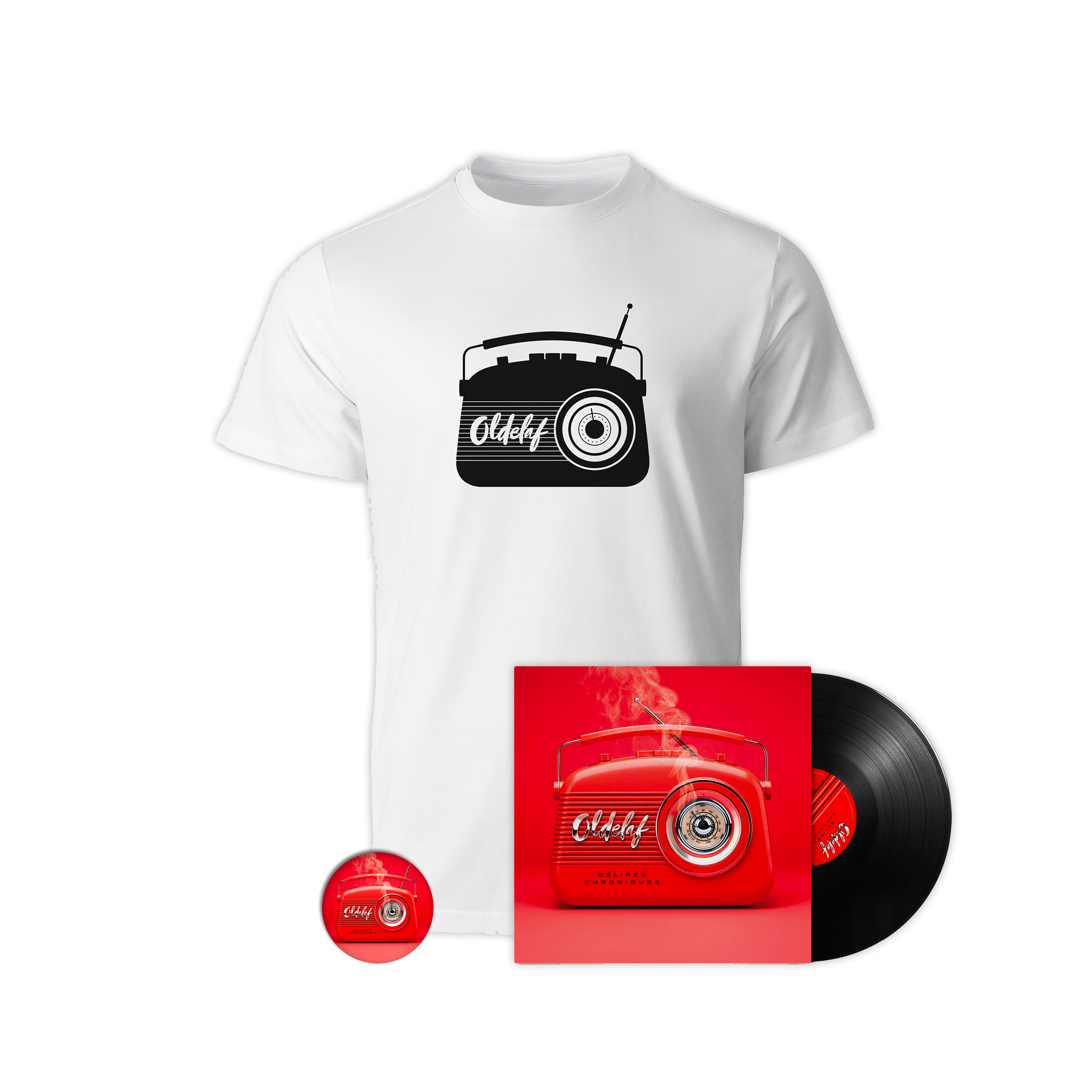 Vinyle + T-shirt + Badge “Délires Chroniques“